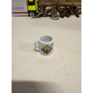 Vintage 2002 SpongeBob SquarePants Miniature Ceramic Mug Viacom 1in